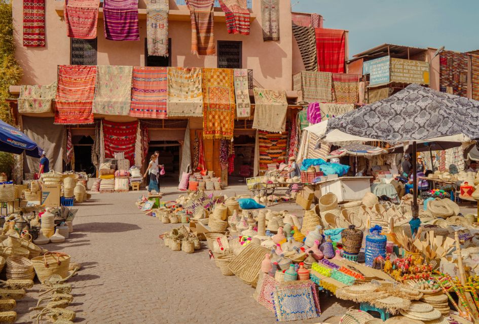 One of Morocco's local market, a lovely activity when visiting Morocco in October, as it is one of the best times of year to visit Morocco. 